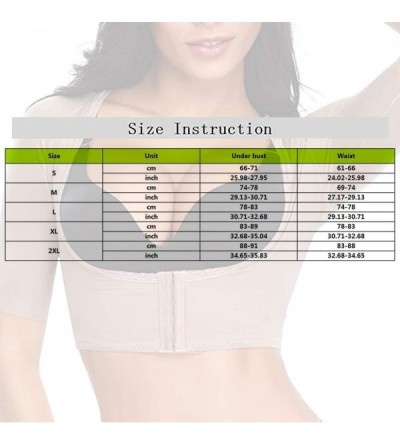 Shapewear Womens Seamless Arm Shaper Vest Slim Upper Sleeves Top Body Shaper Compression Vest Posture Corrector. - Beige - CF...