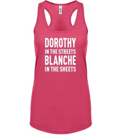 Camisoles & Tanks Dorothy in The Streets Womens Racerback Tank Top - Hot Pink - C0188572UA9 $26.33