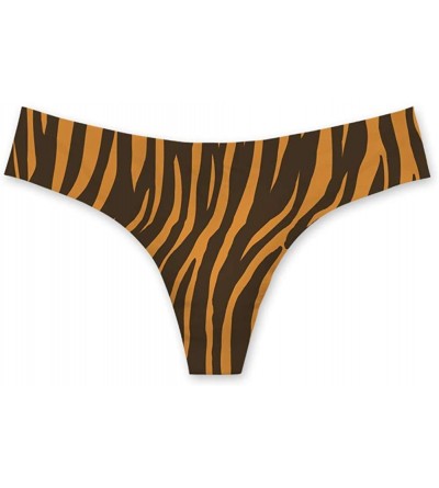 Panties Womens Sexy T-Thong Underwear Panties No Show Line Mid Cut Underwear - Leopard-3 - C518L8G8NQ5 $35.62