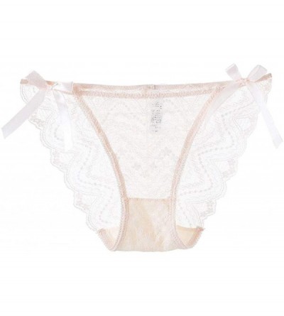 Garters & Garter Belts Sexy Lingerie Lace Brief Underpant Sleepwear Underwear M-XL - Pink - C9199UGQ0A6 $30.62