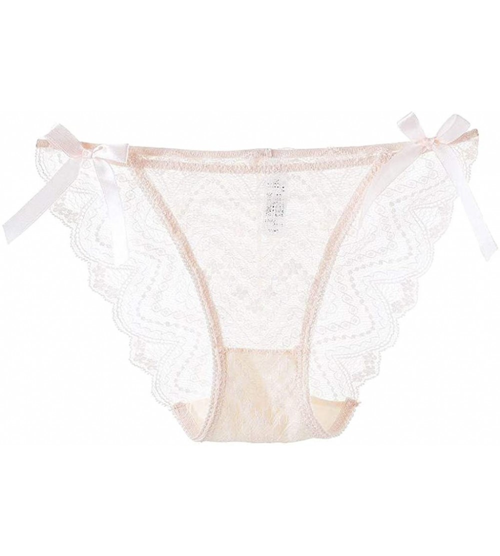 Garters & Garter Belts Sexy Lingerie Lace Brief Underpant Sleepwear Underwear M-XL - Pink - C9199UGQ0A6 $11.48
