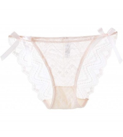 Garters & Garter Belts Sexy Lingerie Lace Brief Underpant Sleepwear Underwear M-XL - Pink - C9199UGQ0A6 $11.48