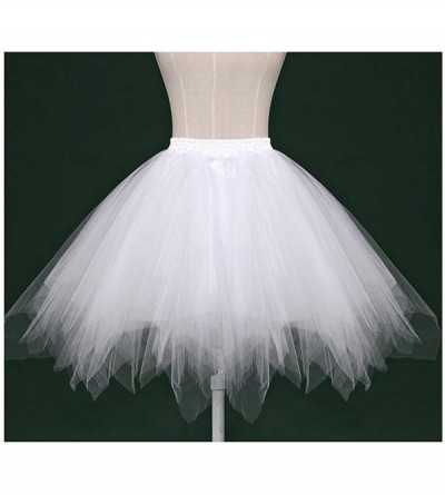 Slips Women's 1950s Vintage Tutu Petticoat Ballet Bubble Skirt (26 Colors) - Fuchsia - CS12KDDBEZ5 $20.61