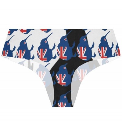 Panties Women Funny Briefs Neon Splatter Soft Invisible Seamless Underwear Panties - New Zealand Flag Kiwi - C718AD46N7Y $25.90