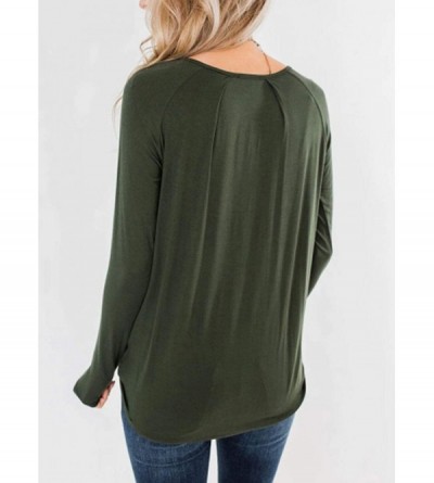 Camisoles & Tanks Women's V Neck Wrap Cami Cute Tank Tops Pleated Camisole Shirts - Amy Green 1 - CO19E4NYHLR $19.90