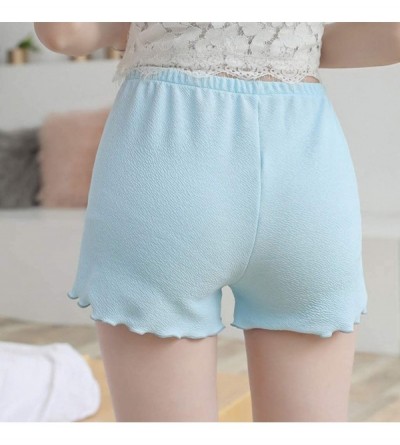 Slips Fashion Women Slim Pants Casual Solid Stretchy Underwear Shorts Safety - Blue - CP19COXCEMN $11.00