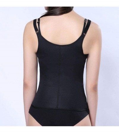 Shapewear Women Body Shaper Vest-Zipper Sweat Sauna Body Shaper Women Slimming Vest Waist Trainer for Weight Loss (Black- Siz...