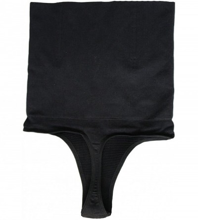 Shapewear Women Shapewear Butt Lifter Waist Cincher Boy Short Tummy Control Panty - Black(thong Panty) - C518KWNDER7 $13.87