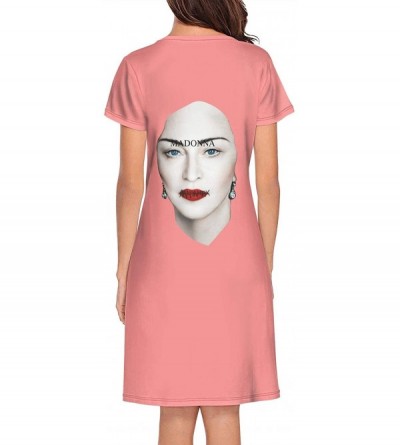 Nightgowns & Sleepshirts Madonna-Maluma-New-Ablum-Madame-x- Sexy Nightgowns Long Nightdress Sleepshirts Pajamas for Women Men...