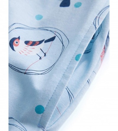 Sets Women's Cute Bird Pattern Pajamas Set Cotton Sleepwear Soft Pj Set - Navy - CC18ZA0LLXL $10.52