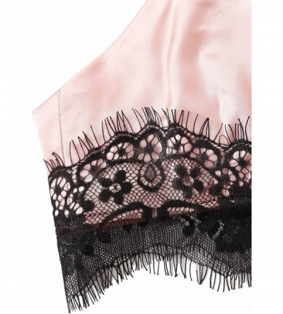 Sets Women's Lace Trim Underwear Lingerie Straps Bralette and Panty Set - Light Pink - CO1985CTGMH $24.98
