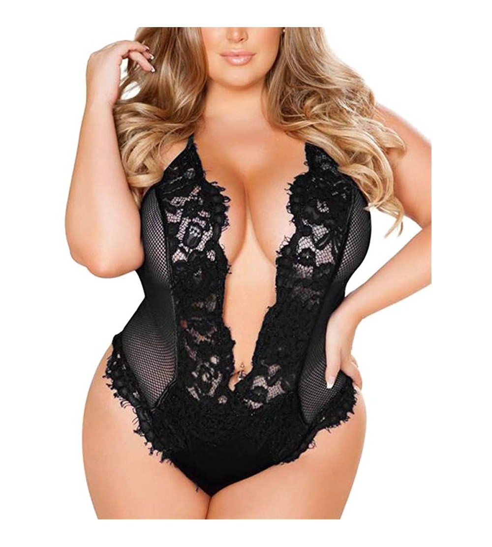 Nightgowns & Sleepshirts Lingerie for Women for Sex Womens Sexy Women Girl Plus Size Lingerie Corset Lace Underwear One Piece...