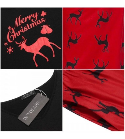 Sets Women's Plus Size Pajama Sets Capri Pajama Set Christmas Pj Sets Short Sleeves Sleepwear(16W-24W) - Black - CT18XTAGM2T ...