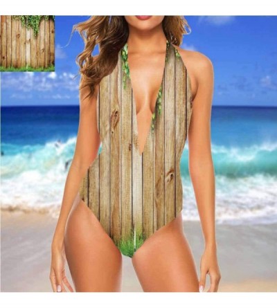 Robes Triangle Bikini Sets Wooden Bridge to Sea Comfortable and Sexy - Multi 17 - CH19D3D0ZSG $39.45