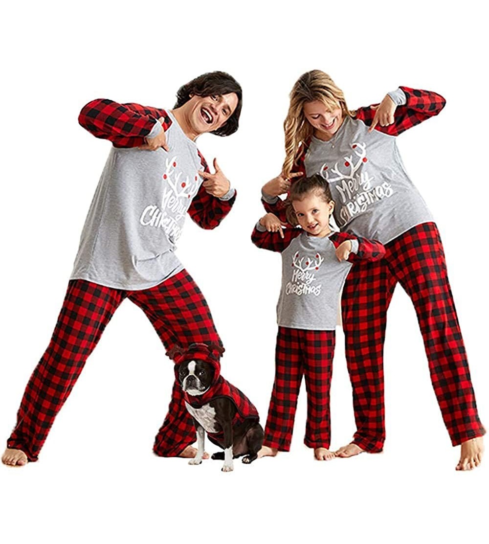 Matching Family Pajamas Christmas Sleepwear Cotton Holiday Pjs 