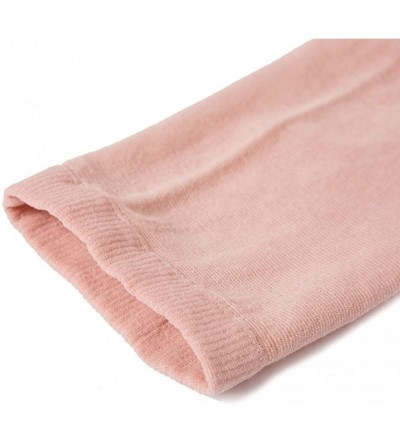 Thermal Underwear Women's Ultra Thin High Elastic Soft Cotton Seamless Thermal Underwear Tops - Pink - CT12N0CAR6O $18.24