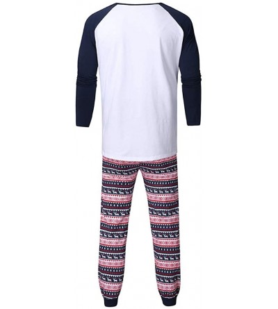 Thermal Underwear Christmas Xmas Pajamas Sleepwear Family Matching Jumpsuit - White Xmas Pajamas - CM18AACEOKN $25.85
