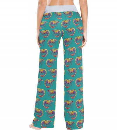 Bottoms Shrimp Pattern Womens Pajama Pants Loose Long Lounge Sleepwear Yoga Gym Trousers - CW19DWHC97E $20.07