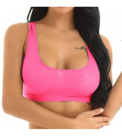 Thermal Underwear Women Solid Color Comfort Shaping Bra Extra-Elastic Breathable Ultra-Thin Perspective Bra Vest Top - Pink -...