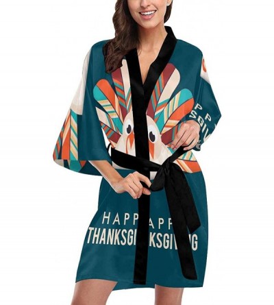 Robes Custom Misty Moon Wolf Women Kimono Robes Beach Cover Up for Parties Wedding (XS-2XL) - Multi 5 - CO194X64HN8 $96.10