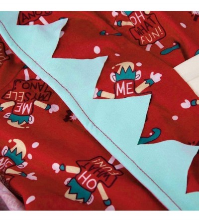 Thermal Underwear Christmas Xmas Pajamas- Family Matching Hooded Jumpsuit Sleepwear - Christmas Xmas Pajamas Red - C318AACR28...