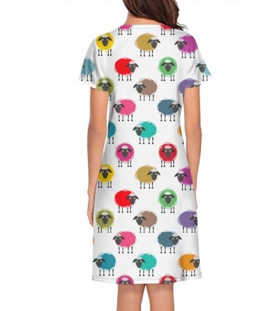 Nightgowns & Sleepshirts Women's Sleepwear Tops Chemise Nightgown Lingerie Girl Pajamas Beach Skirt Vest - White-132 - CJ198M...