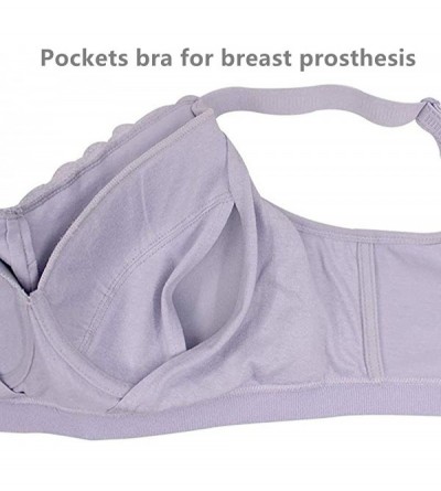 Accessories Everyday Bras for Post Mastectomy Women Silicone Breast Prosthesis with Pockets - Gray - CR18TTGLZ53 $21.24