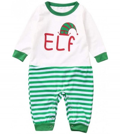 Sets Christmas Family Matching Pajamas Set Santa's Deer Sleepwear for The Family Boys and Girls Women Men Pyjamas - Green Str...