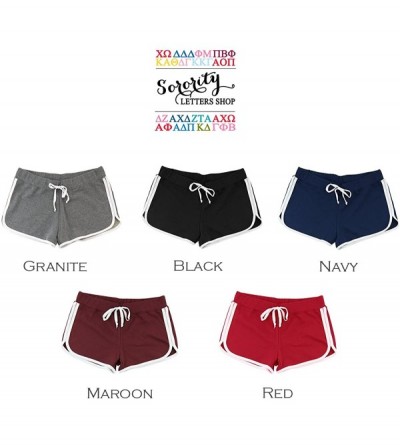 Bottoms Kappa Alpha Theta Relay Shorts - Granite - C018TI48A34 $29.82