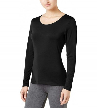 Thermal Underwear Women's Cozy Soft Heat Long-Sleeve Top Black Size Medium - C518U35YDND $16.18