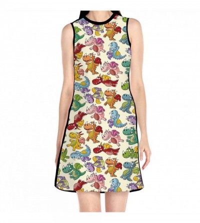 Nightgowns & Sleepshirts Heart of The Shells.Hand Drawn-Women's Slim Short Dress S - Multi 06 - C019CS9HDMS $82.91