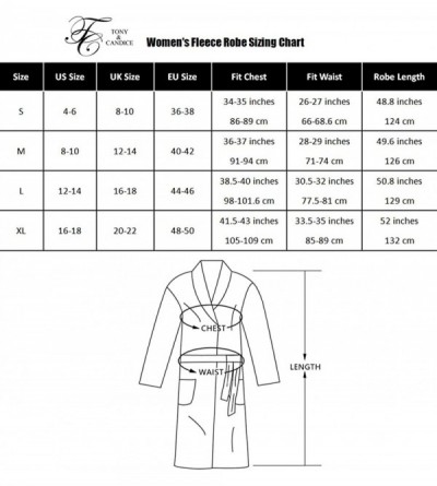 Robes Women's Fleece Bathrobe Long Shawl Collar Plush Robe - Navy Blue - C718G9QH42H $22.26