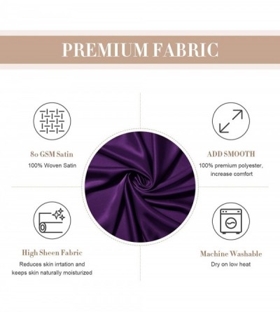 Robes Bridesmaid Robes Women's Silk Satin Short Kimono Bathrobes Wedding Bridal Party Shower Gifts Sleepwear - Dark Purple(mo...