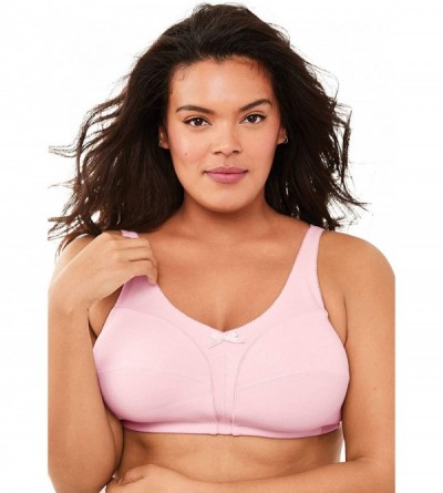 Bras Women's Plus Size Cotton Wireless Bra - Shell Pink (0171) - CO18M0MEI4M $42.20