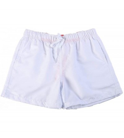 Bustiers & Corsets Swimming Shorts for Trans Lesbian Tomboy - White - CW192OLYYM2 $22.01