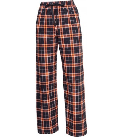 Sets 100% Woven Cotton Soft & Cozy Flannel Pants & Care Guide Adult - Orange Black - CT12IRTMUG9 $29.60