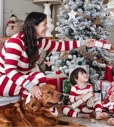 Sets Baby Family Jammies- Holiday Matching Pajamas- 100% Organic Cotton - CY18QROCLZ2 $16.34