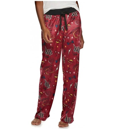 Bottoms Women's Sueded Fleece Sleep Pants - Red - CL19CXD35XW $24.81