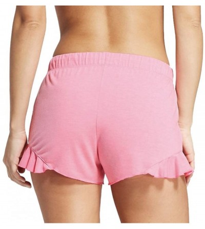 Bottoms Women's Ruffle Side Pajama Shorts - (Pink- Large) - C919CRRIN39 $14.10