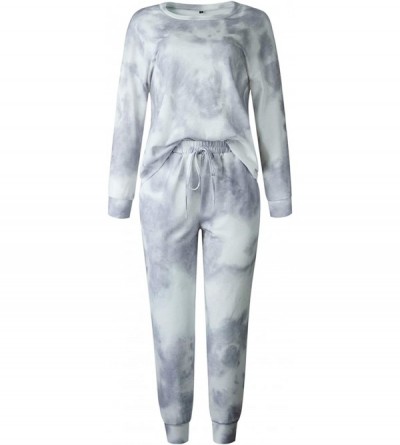 Sets Women Pajamas Shorts Sets Tank Top Pullover Sweatshirt Tracksuit Crop Top Elastic Waist Pants Sleepwear Pjs Nightwear - ...