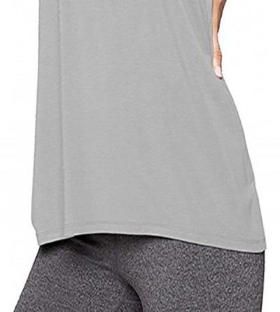 Nightgowns & Sleepshirts Women Activewear Yoga Tops Running Workouts Yoga Sport Racerback Blouse Jogger Sport Vest Tank Shirt...