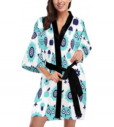 Robes Custom Bones and Skulls Women Kimono Robes Beach Cover Up for Parties Wedding (XS-2XL) - Multi 5 - CH194S4YAY8 $47.56