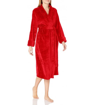 Robes Women's Robe - Red Plaid - C518QORGICW $32.97