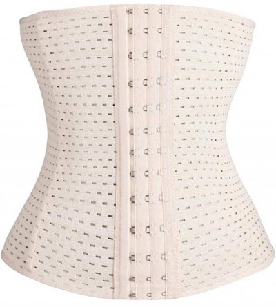 Bottoms Hollowing Outs Corsets Women Corsets Shaping The Abdomen and Tied Waists Corsets - Khaki - CQ193WE3I93 $34.90