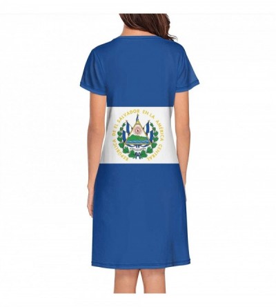 Nightgowns & Sleepshirts Women's Ireland Flag Nightgown Short Sleeve Sleepshirts Dress - White-328 - C018ANESD4L $19.58