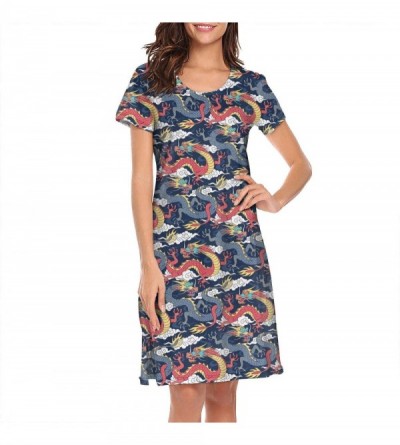 Tops Women's Sleepwear Tops Chemise Nightgown Lingerie Girl Pajamas Beach Skirt Vest - White-282 - C9197HG28AW $24.56
