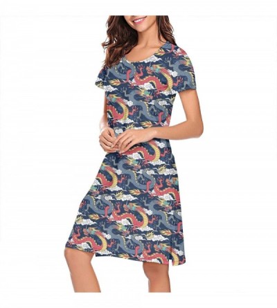 Tops Women's Sleepwear Tops Chemise Nightgown Lingerie Girl Pajamas Beach Skirt Vest - White-282 - C9197HG28AW $24.56