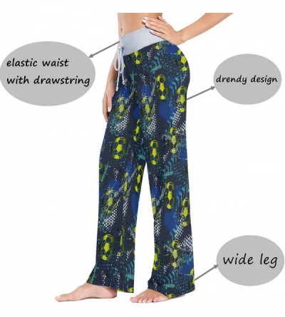 Bottoms Grunge Urban Football Women's Pajama Pants Lounge Sleep Wear - Multi - CU19D3HQWC6 $18.73