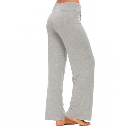 Bottoms Women's Modal Sleep Bottoms Comfy Pajama Lounge Pants - Heather Grey - CW18YMC6QL9 $27.37