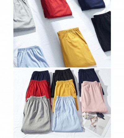 Thermal Underwear Women's Cotton Pajama Bottoms- Lounge Pants- Soft Lightweight Sleepwear Pj Nightwear - 2red - C3199SL0T37 $...